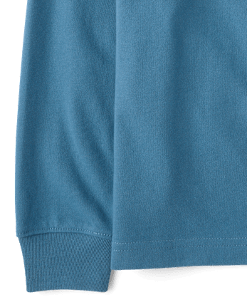 Boys Striped Sueded Top