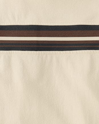 Boys Striped Sueded Top