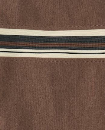 Boys Striped Sueded Top
