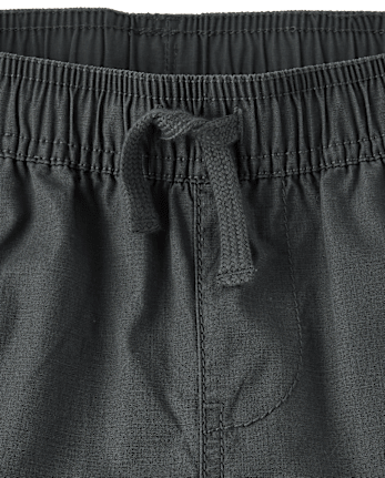 Boys Poplin Pull On Cargo Jogger Pants