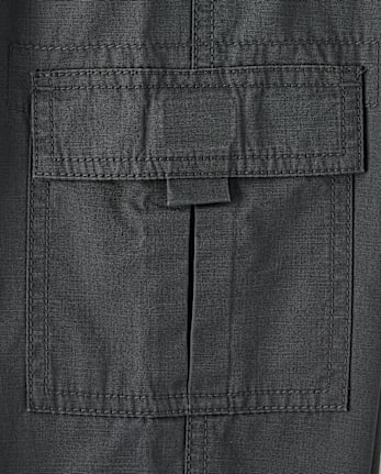 Boys Poplin Pull On Cargo Jogger Pants