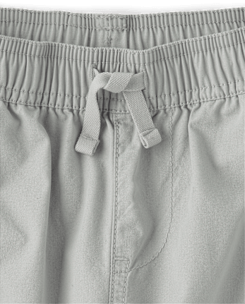 Boys Poplin Pull On Cargo Jogger Pants