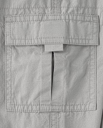 Boys Poplin Pull On Cargo Jogger Pants