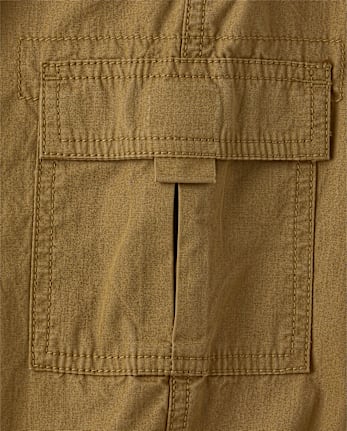 Boys Poplin Pull On Cargo Jogger Pants