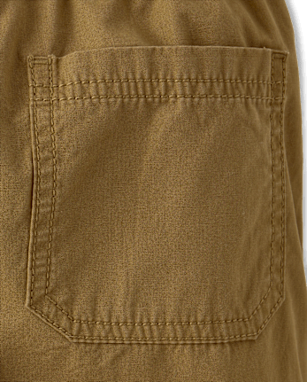 Boys Poplin Pull On Cargo Jogger Pants
