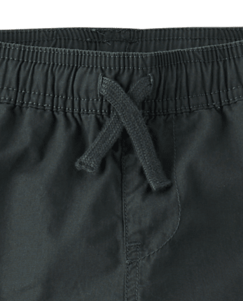 Boys Poplin Pull On Cargo Pants