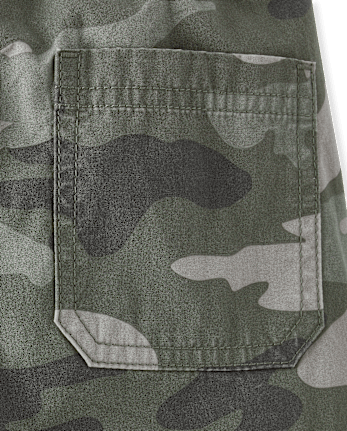 Boys Poplin Pull On Cargo Pants