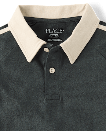 Boys Side Stripe Rugby Polo
