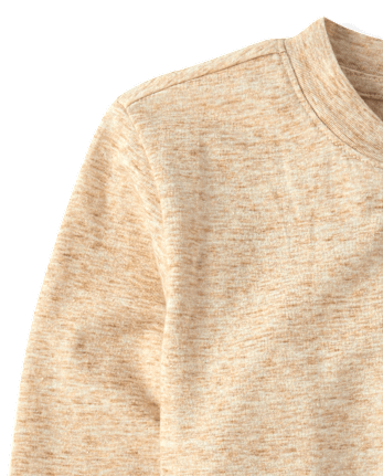 Boys Marled Henley Top