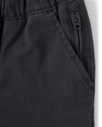 Boys Roll Cuff Pull On Chino Pants