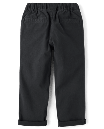 Boys Roll Cuff Pull On Chino Pants