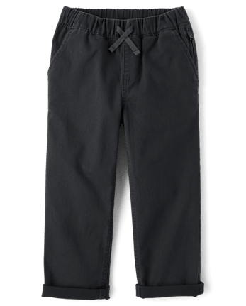 Boys Roll Cuff Pull On Chino Pants