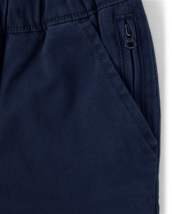 Boys Roll Cuff Pull On Chino Pants