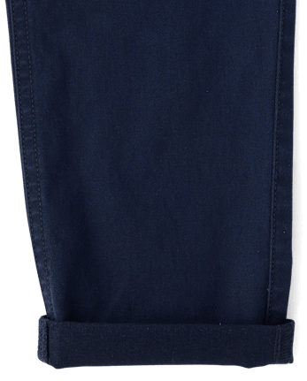 Boys Roll Cuff Pull On Chino Pants