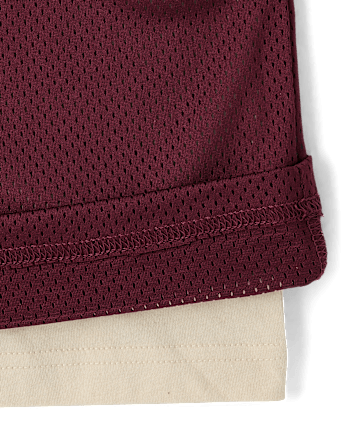 Boys Quick Dry Varsity Mesh Layered Top