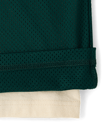 Boys Quick Dry Varsity Mesh Layered Top