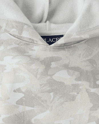 Boys Camo Premium Fleece Hoodie