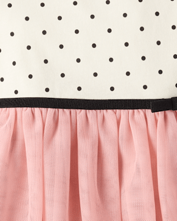 Robe tutu à pois pour bébés et petites filles - HALO WHITE