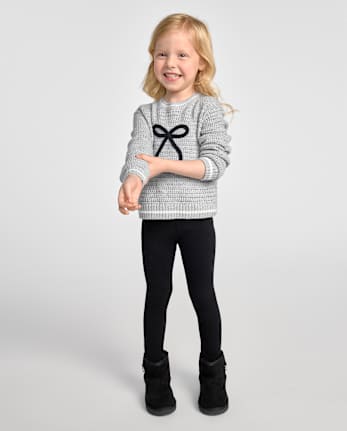 Toddler Girls Bow Leggings 4-Pack