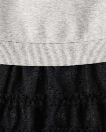 Baby And Toddler Girls Lace Bow Sweatshirt Dress