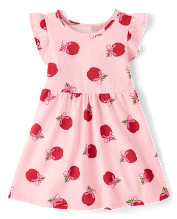 Baby And Toddler Girls Print Flutter Dress