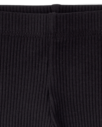 Baby And Toddler Girls Ribbed Lettuce Leggings