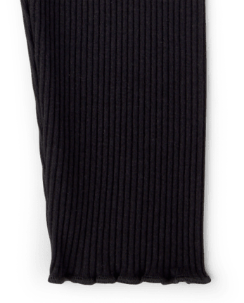 Baby And Toddler Girls Ribbed Lettuce Leggings