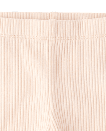 Baby And Toddler Girls Ribbed Lettuce Leggings
