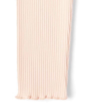Baby And Toddler Girls Ribbed Lettuce Leggings