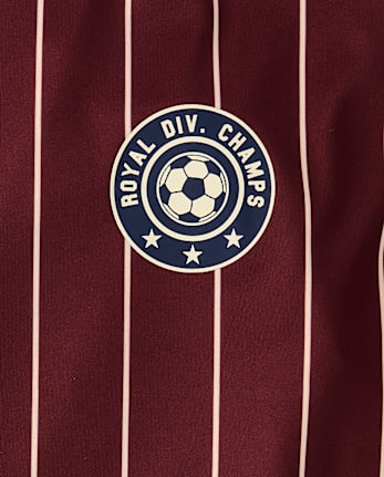 Boys Striped Varsity Soccer Jersey