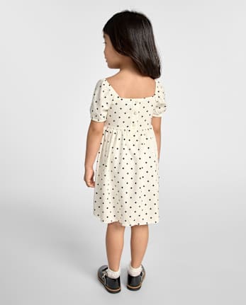 Baby And Toddler Girls Bow Smocked Dress