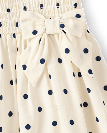 Baby And Toddler Girls Bow Smocked Dress