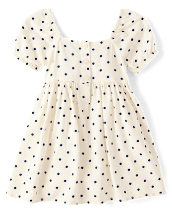 Baby And Toddler Girls Bow Smocked Dress
