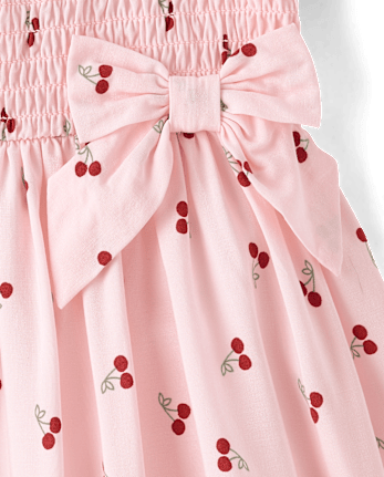Baby And Toddler Girls Bow Smocked Dress
