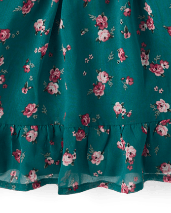 Baby And Toddler Girls Floral Chiffon Smocked Dress