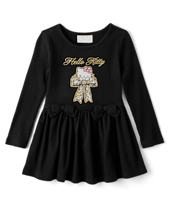 Toddler Girls Hello Kitty® Glitter Puff Print Bubble Dress