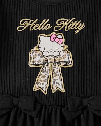 Toddler Girls Hello Kitty® Glitter Puff Print Bubble Dress
