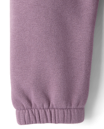 Toddler Girls Embellished Premium Fleece Jogger Pants