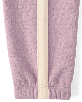 Toddler Girls Side Stripe Premium Fleece Jogger Pants