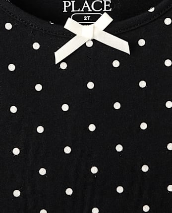 Baby And Toddler Girls Polka Dot Flutter Dress