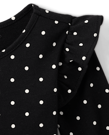 Baby And Toddler Girls Polka Dot Flutter Dress