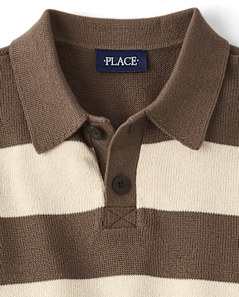 Boys Striped Rugby Sweater