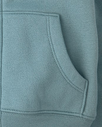 Girls Embellished Premium Fleece Zip Up Hoodie