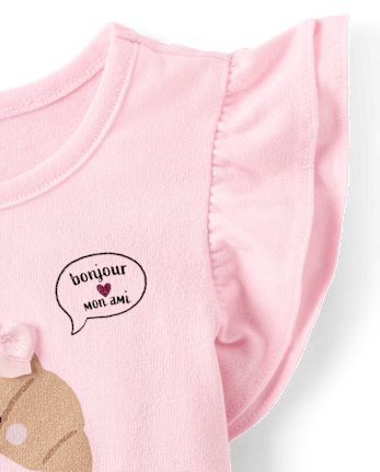 Toddler Girls Embellished Graphic 2-Piece Outfit Set