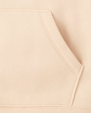 Girls Lace Inset Premium Fleece Hoodie
