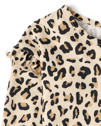 Toddler Girls Print Peplum Top