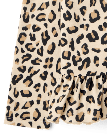 Toddler Girls Print Peplum Top