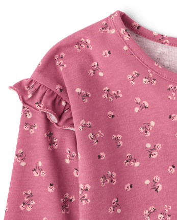 Toddler Girls Print Peplum Top