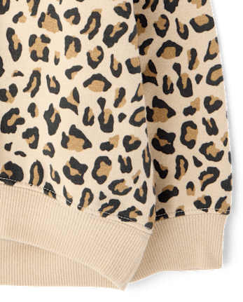 Sweat-shirt en polaire premium imprimé pour petites filles