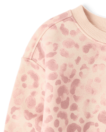 Toddler Girls Print Premium Fleece Sweatshirt